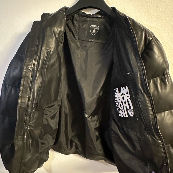 Lamborghini leather puffer jacket - Picture 9 of 9